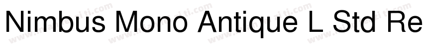 Nimbus Mono Antique L Std Regular字体转换
